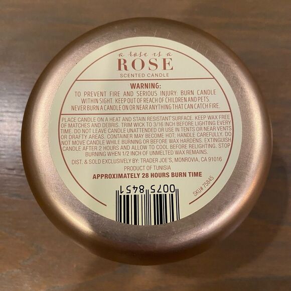 Trader Joe’s Rose Oil Moisturizer & Rose Scented Candle NEW Fast Shipping - Picture 6 of 9